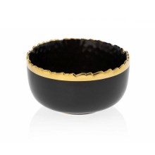 Keramická miska KATI 11,5 cm černá/zlatá