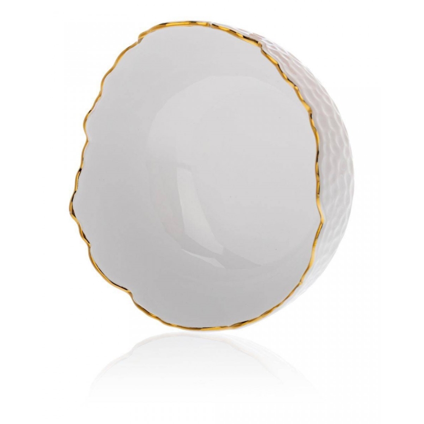 Keramická miska TIGELLA 20 cm krémová/zlatá