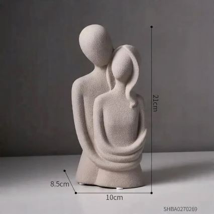 Keramická stolní dekorace 20x9,5x7,5 cm šedá