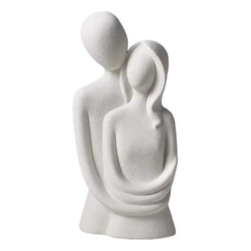 Keramická stolní dekorace 21x8,5x10 cm bílá