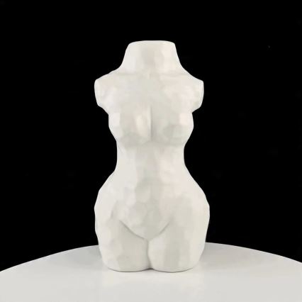 Keramická váza 30 cm bílá