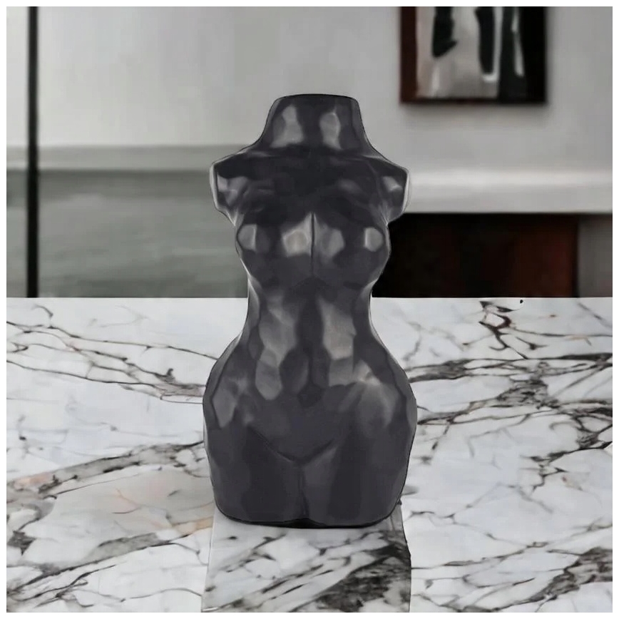 Keramická váza 30 cm černá
