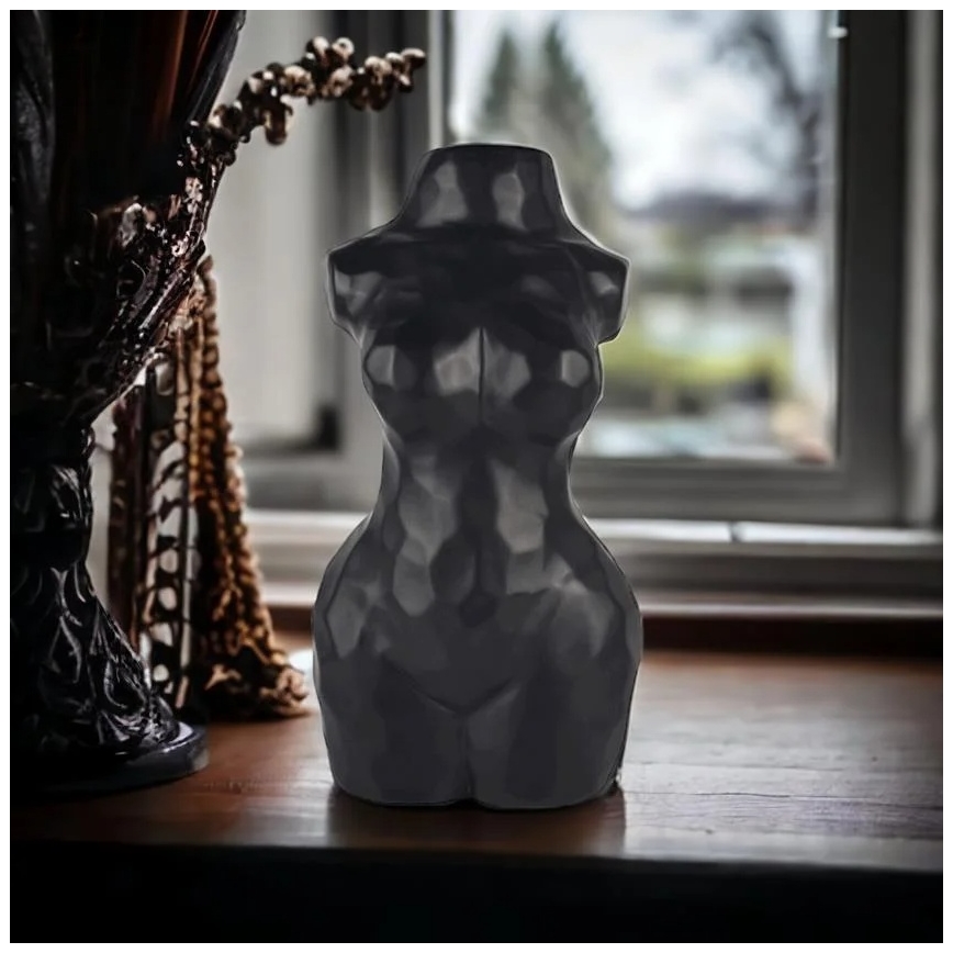 Keramická váza 30 cm černá