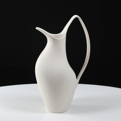 Keramická váza 33x17x19 cm bílá