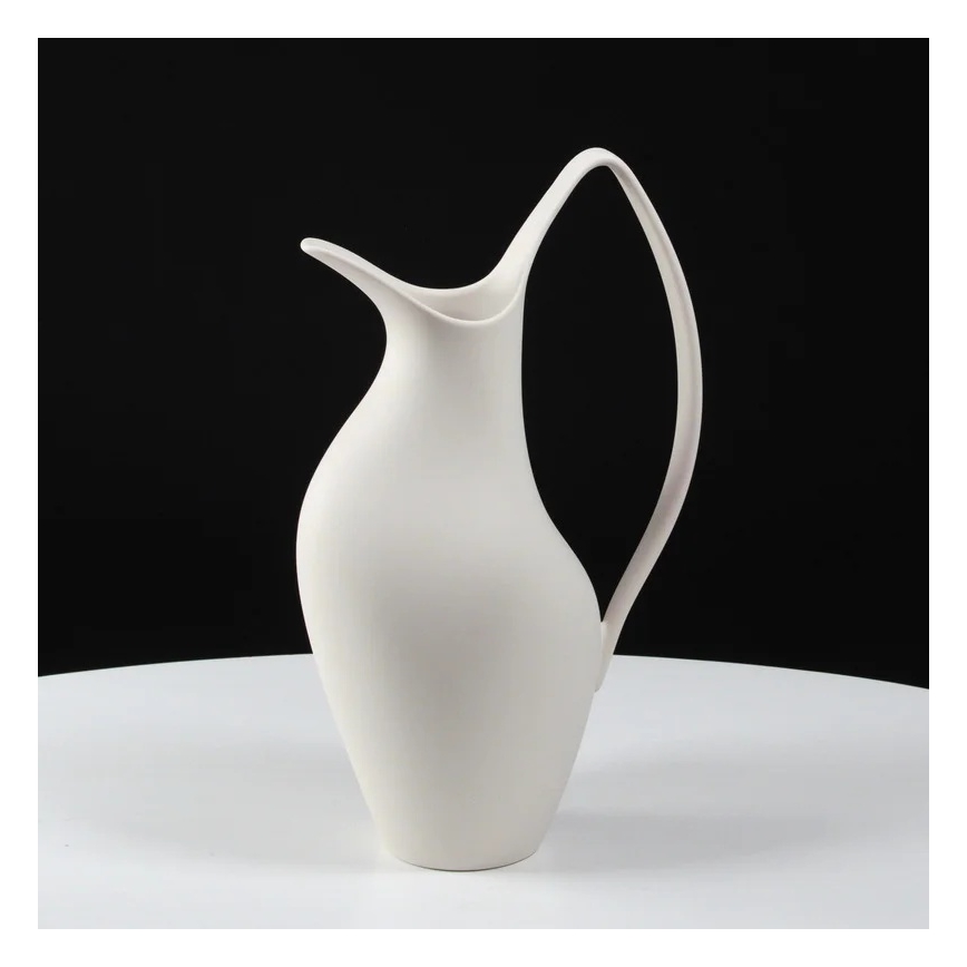 Keramická váza 33x17x19 cm bílá