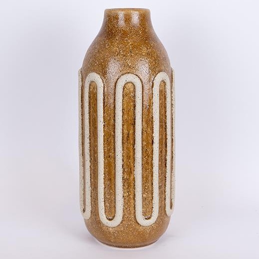 Keramická váza 39x16,3 cm hnědá