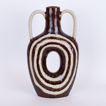 Keramická váza 39x21,8 hnědá