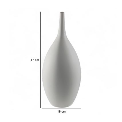 Keramická váza 47 cm bílá