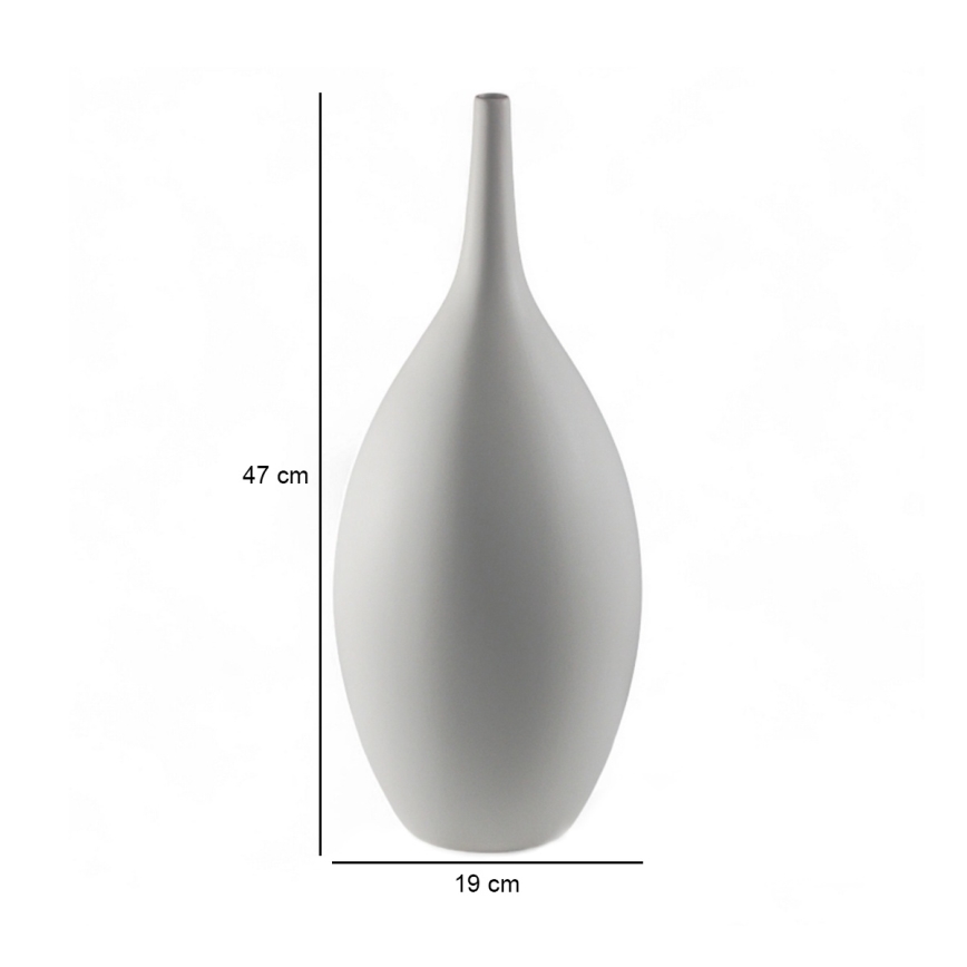 Keramická váza 47 cm bílá