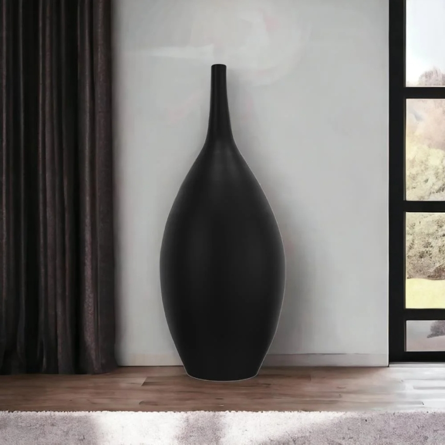 Keramická váza 47 cm černá