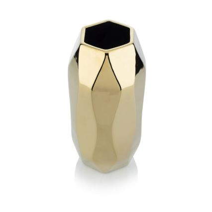 Keramická váza ALICE 25x11 cm zlatá