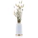 Keramická váza ROSIE 30,5x14 cm bílá/zlatá