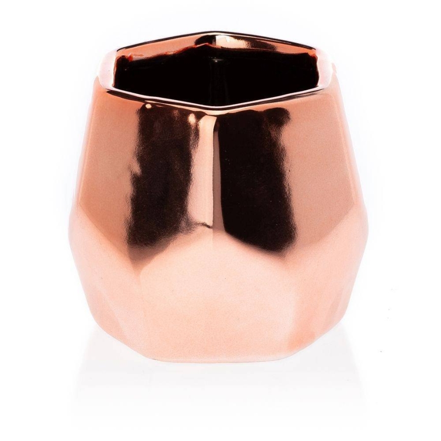 Keramický květináč DORIS 8x9 cm rose gold