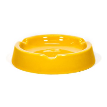 Keramický popelník 13 cm žlutá