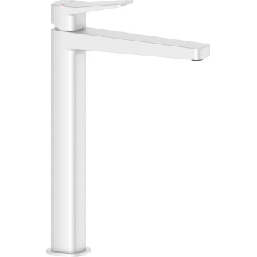 KFA Armatura 4522-712-44 - Umyvadlová baterie + výpusť MALAGA 30,3 cm bílá