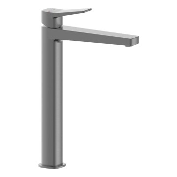 KFA Armatura 4522-712-61 - Umyvadlová baterie + výpusť MALAGA 30,3 cm metalicky šedá