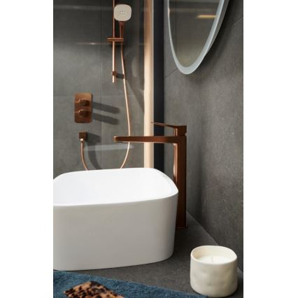 KFA Armatura 4522-815-34 - Umyvadlová baterie + výpusť MALAGA 15,9 cm rose gold
