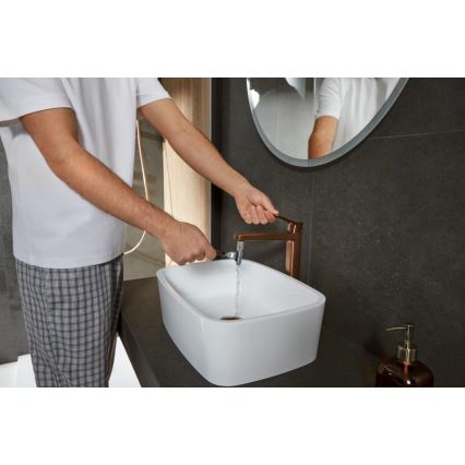 KFA Armatura 4522-815-34 - Umyvadlová baterie + výpusť MALAGA 15,9 cm rose gold
