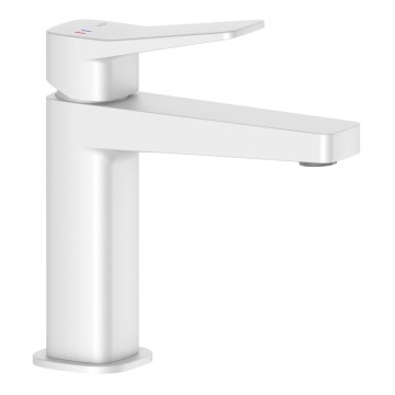 KFA Armatura 4522-815-44 - Umyvadlová baterie + výpusť MALAGA 15,9 cm bílá