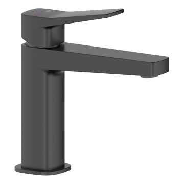 KFA Armatura 4522-815-81 - Umyvadlová baterie + výpusť MALAGA 15,9 cm černá