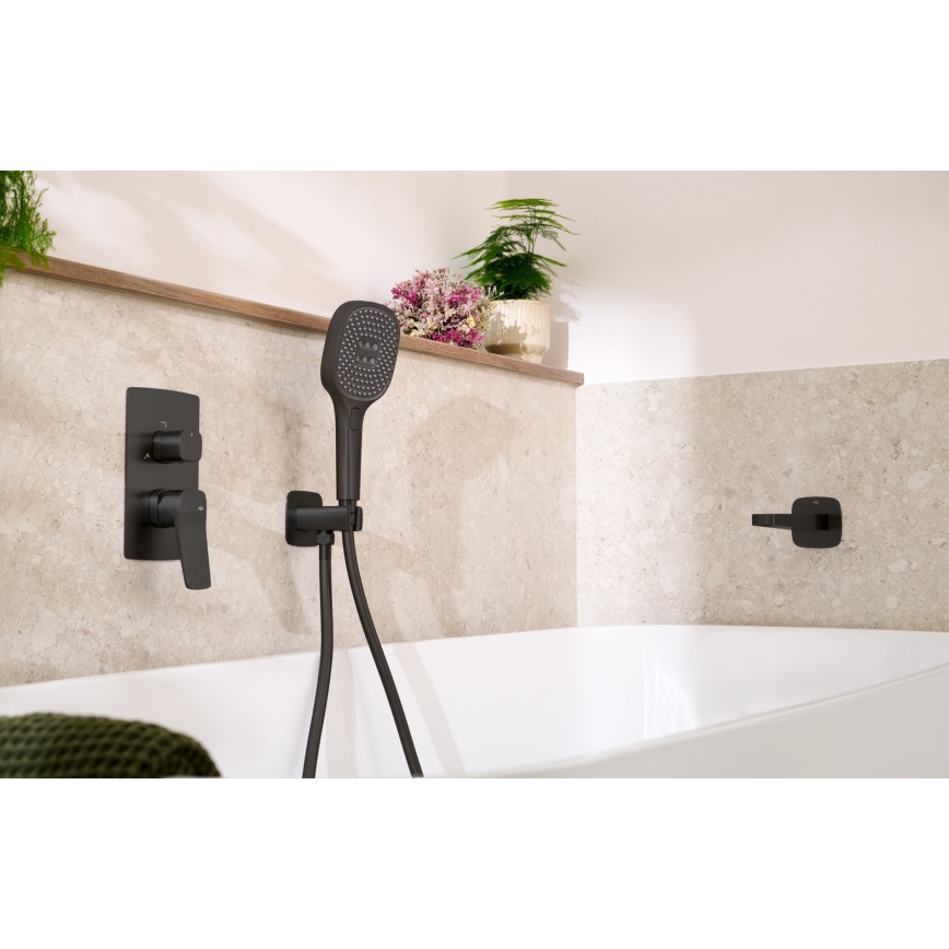 KFA Armatura 4529-301-81 - Sprchová sada s podomítkovou baterií MALAGA černá