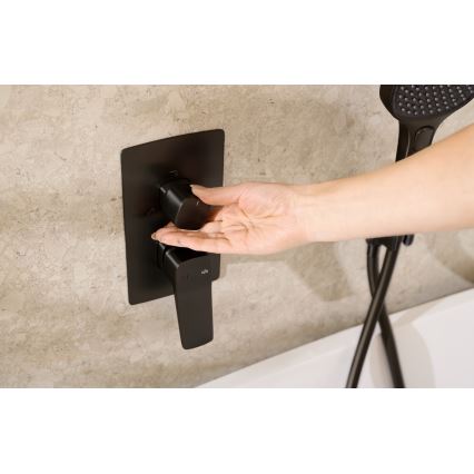 KFA Armatura 4529-301-81 - Sprchová sada s podomítkovou baterií MALAGA černá