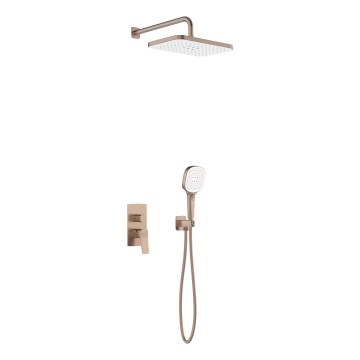 KFA Armatura 4529-501-34 - Sprchová sada s podomítkovou baterií MALAGA rose gold
