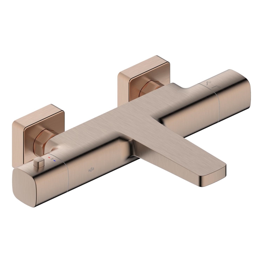 KFA Armatura 5754-010-34 - Termostatická vanová baterie MALAGA rose gold