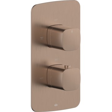 KFA Armatura 5759-001-34 - Termostatická sprchová baterie pro podomítkovou instalaci MALAGA rose gold