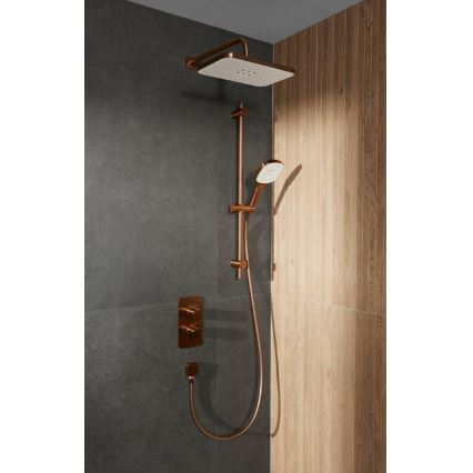 KFA Armatura 5759-301-34 - Sprchová sada s termostatickou podomítkovou baterií MALAGA rose gold