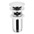 KFA Armatura 660-254-00 - Umyvadlová výpusť s přepadem CLICK-CLACK pr. 6,6 cm lesklý chrom