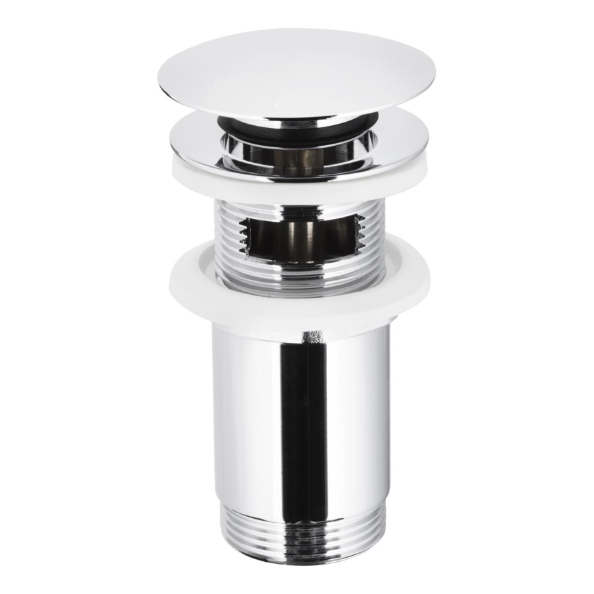 KFA Armatura 660-254-00 - Umyvadlová výpusť s přepadem CLICK-CLACK pr. 6,6 cm lesklý chrom