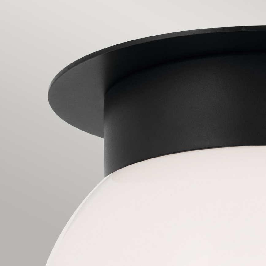 Kichler - Stropní svítidlo ALBERS 1xE27/40W/230V pr. 20,3 cm černá