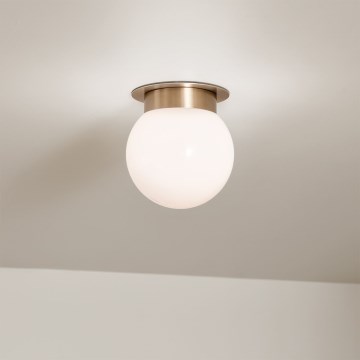 Kichler KL-ALBERS-F-G-CPZ-Stropní svítidlo ALBERS 1xE27/40W/230V pr.20,3cm zlatá