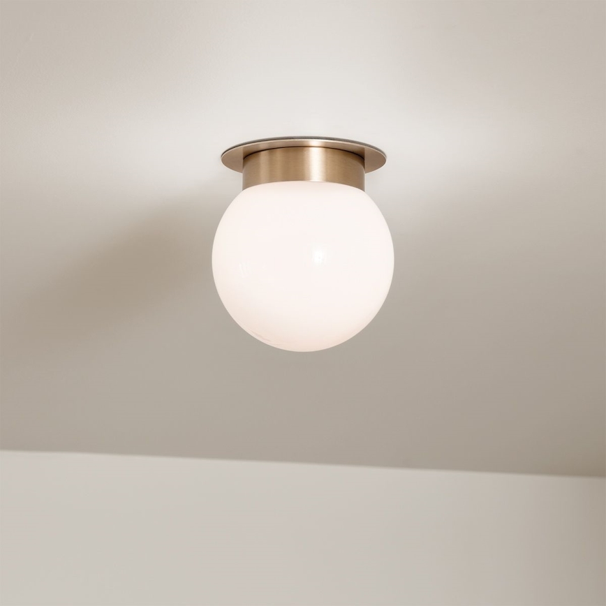 Kichler KL-ALBERS-F-G-CPZ-Stropní svítidlo ALBERS 1xE27/40W/230V pr.20,3cm zlatá