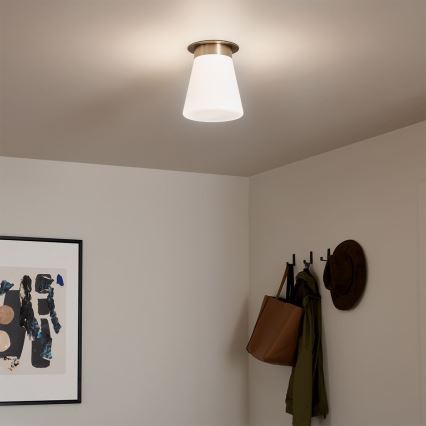 Kichler - Stropní svítidlo ALBERS 1xE27/40W/230V pr. 21,6 cm bronzová