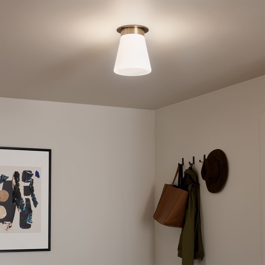 Kichler - Stropní svítidlo ALBERS 1xE27/40W/230V pr. 21,6 cm bronzová