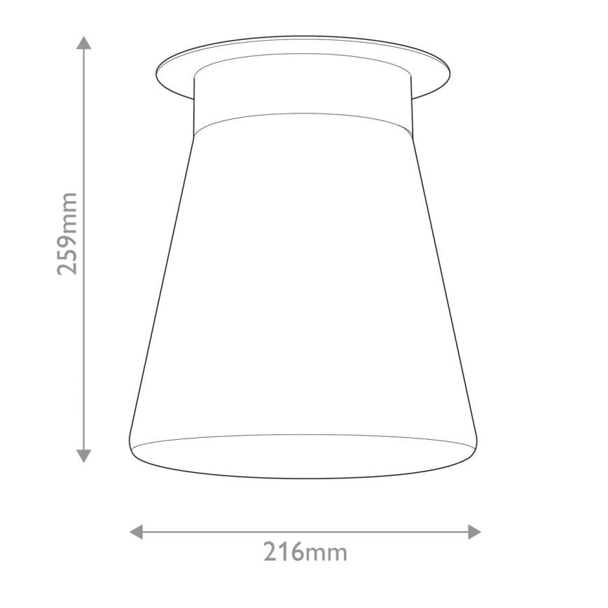 Kichler - Stropní svítidlo ALBERS 1xE27/40W/230V pr. 21,6 cm bronzová