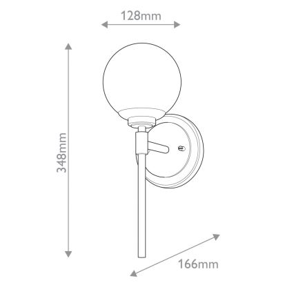 Kichler - LED Koupelnové nástěnné svítidlo BENNO 1xG9/3W/230V IP44 mosaz
