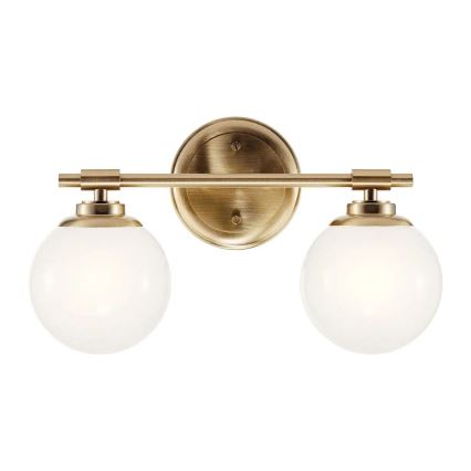 Kichler - LED Koupelnové nástěnné svítidlo BENNO 2xG9/3W/230V IP44 mosaz