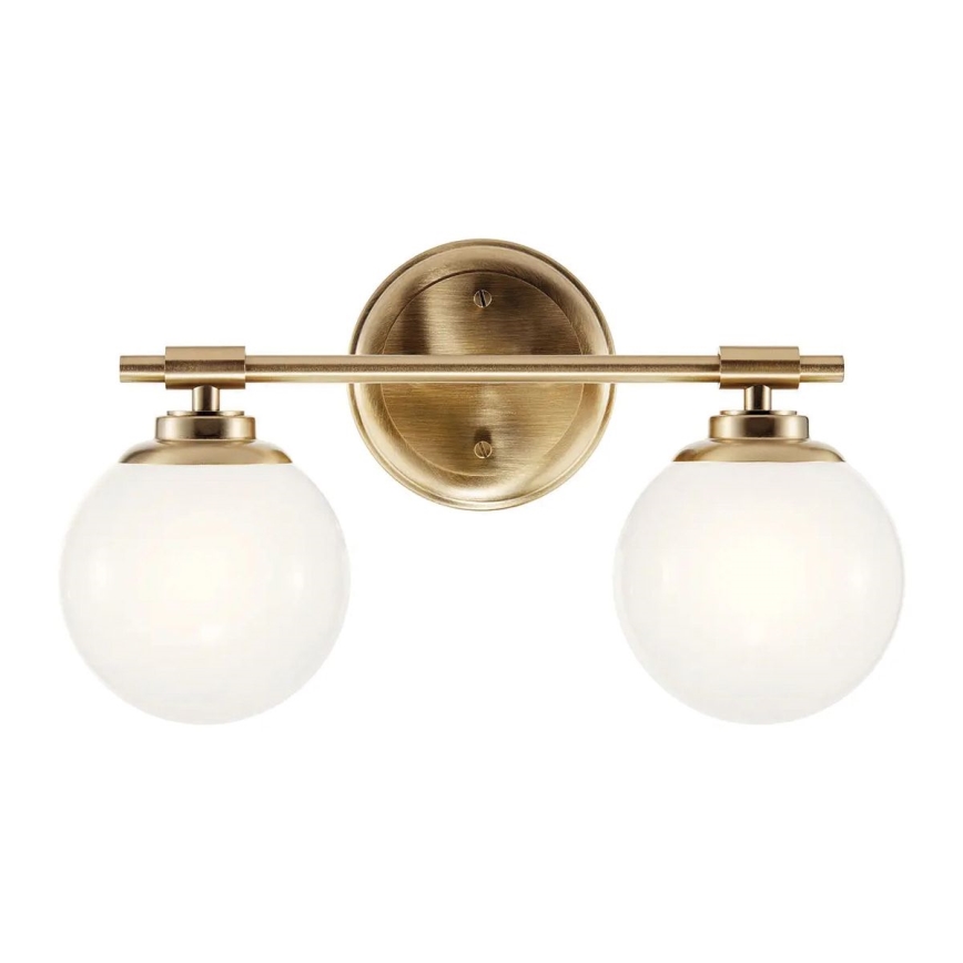 Kichler - LED Koupelnové nástěnné svítidlo BENNO 2xG9/3W/230V IP44 mosaz