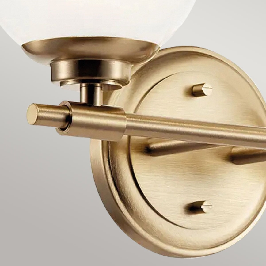 Kichler - LED Koupelnové nástěnné svítidlo BENNO 2xG9/3W/230V IP44 mosaz