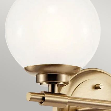 Kichler - LED Koupelnové nástěnné svítidlo BENNO 2xG9/3W/230V IP44 mosaz