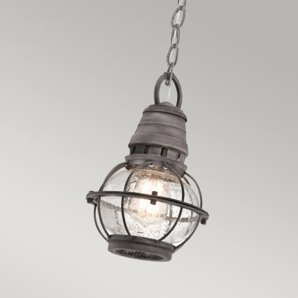 Kichler - Venkovní lustr na řetězu BRIDGE POINT 1xE27/60W/230V IP44