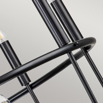 Kichler - Lustr na řetězu CAPITOL HILL 12xE14/40W/230V černá