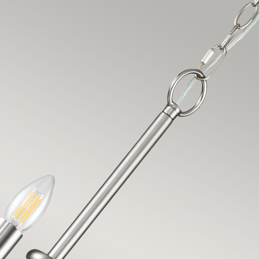 Kichler - Lustr na řetězu CAPITOL HILL 12xE14/40W/230V matný chrom