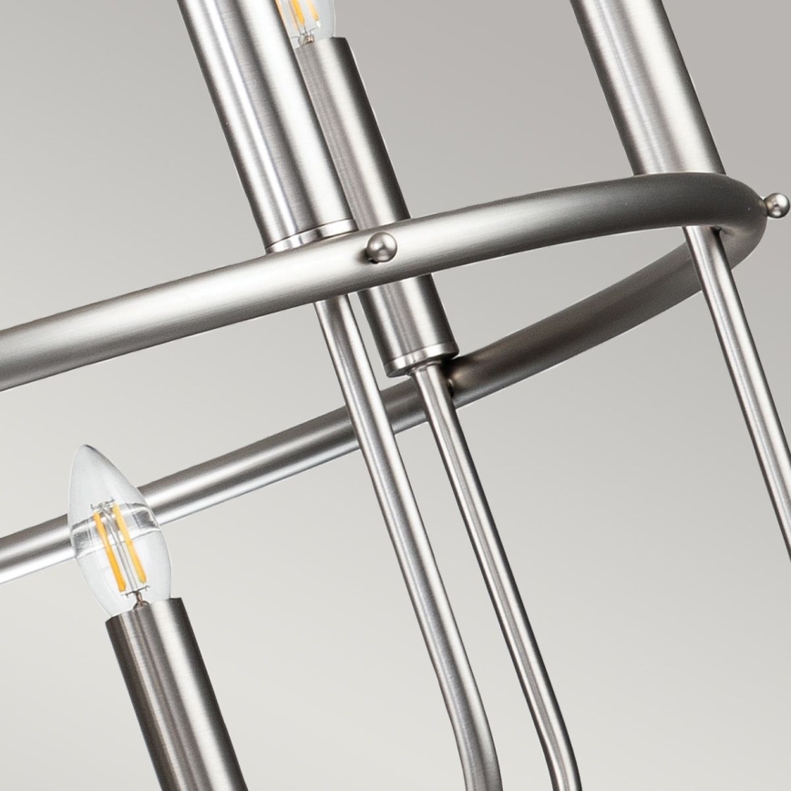 Kichler - Lustr na řetězu CAPITOL HILL 12xE14/40W/230V matný chrom