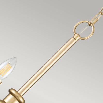 Kichler - Lustr na řetě. CAPITOL HILL 12xE14/40W/230V zlatá