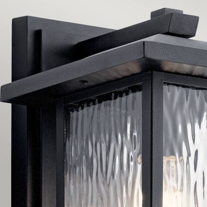 Kichler - Venkovní nástěnné svítidlo CAPPANNA M 1xE27/60W/230V IP44 černá