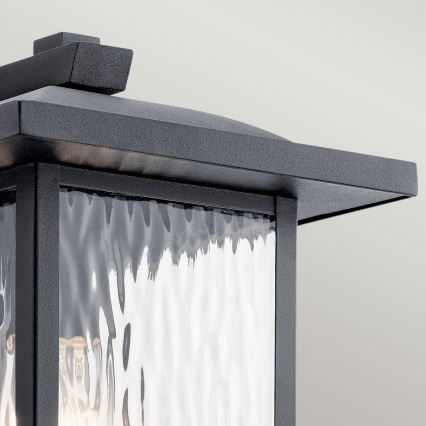 Kichler - Venkovní nástěnné svítidlo CAPPANNA M 1xE27/60W/230V IP44 černá